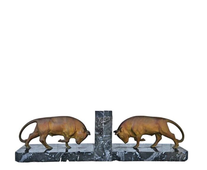 art deco bronze bookends set of 2 1