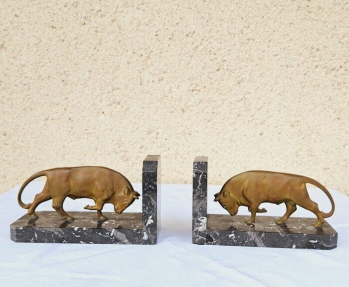 art deco bronze bookends set of 2 2