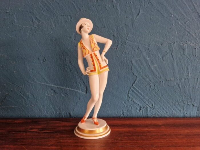 art deco dancer figurine by gustav opple for rosenthal 1920s 1