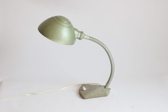 art deco gooseneck desk lamp from erpe 1930s 5590