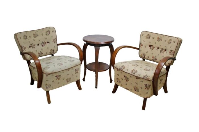 art deco h237 armchairs attributed to jindrich halabala 1932 set of 2 2504