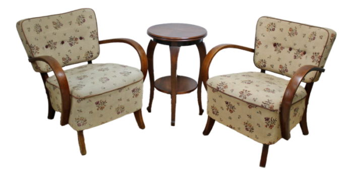 art deco h237 armchairs attributed to jindrich halabala 1932 set of 2 4661