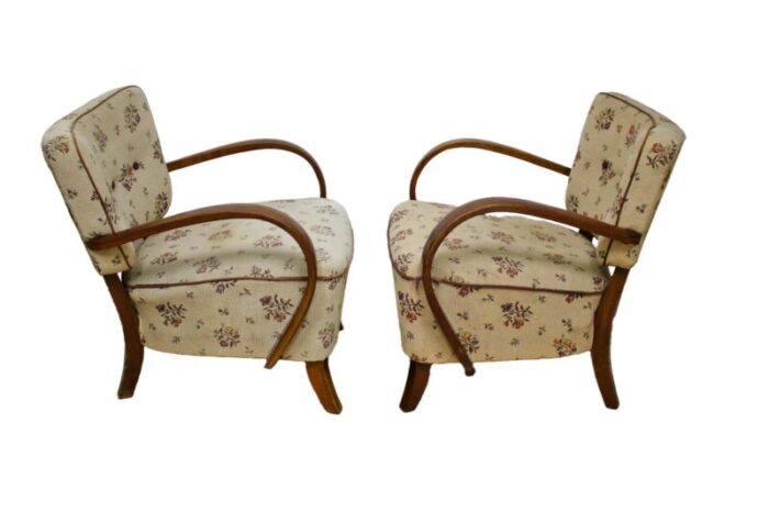 art deco h237 armchairs attributed to jindrich halabala 1932 set of 2 7102