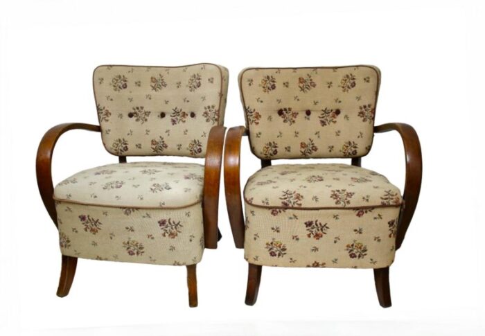 art deco h237 armchairs attributed to jindrich halabala 1932 set of 2 8099