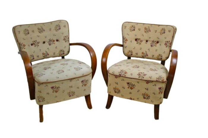 art deco h237 armchairs attributed to jindrich halabala 1932 set of 2 9044