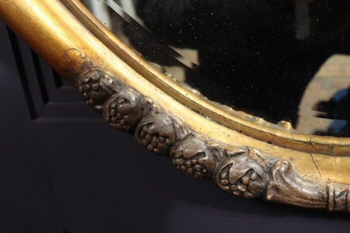 art deco parcel gilt oval mirror by sue et mare 1920s 10