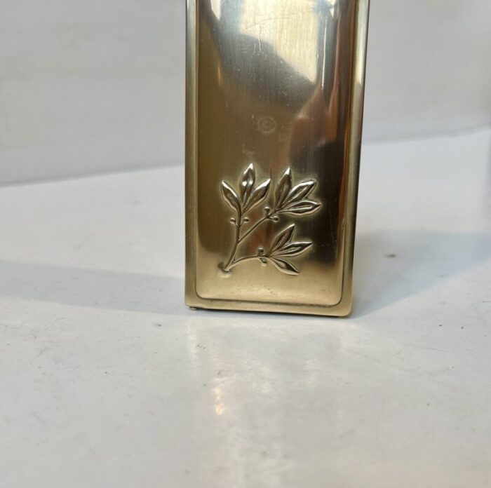 art deco pill box in brass 1930s 7