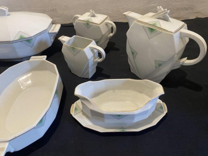 art deco porcelain tableware set set of 8 11