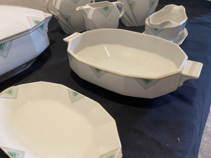 art deco porcelain tableware set set of 8 6