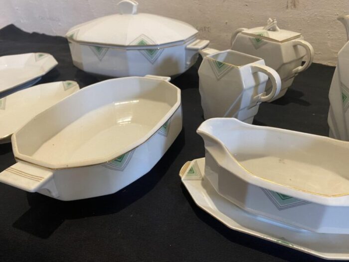 art deco porcelain tableware set set of 8 7