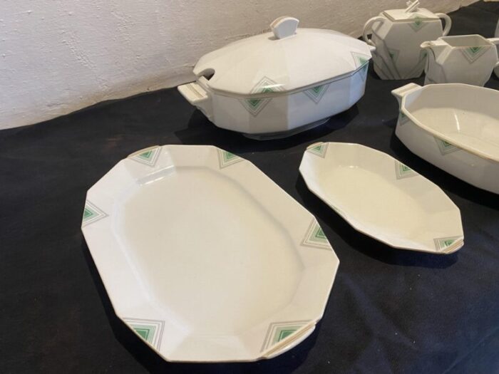 art deco porcelain tableware set set of 8 9