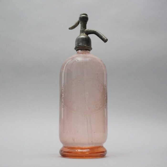 art deco seltzer rosa soda syphon from freres bellevue hayange 2