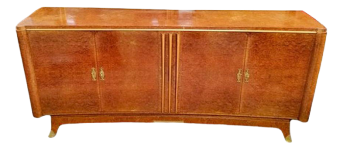 art deco sideboard in burl 1930s 1642