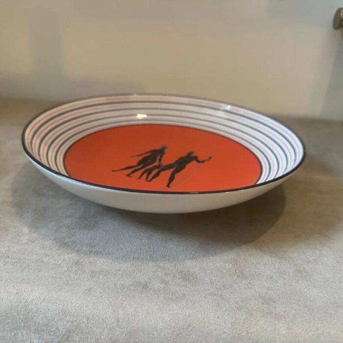 art deco style porcelain round bowl by gio ponti for richard ginori 1950s 4