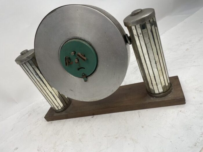 art deco veglia mirror clock 1930s 1990