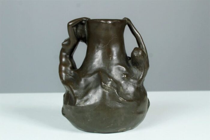 art nouveau figural tin 1900 nudes vase in pewter by j garnier 1890s 8