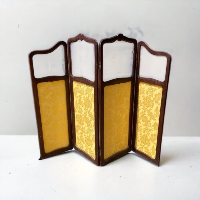 art nouveau four panel screen 1