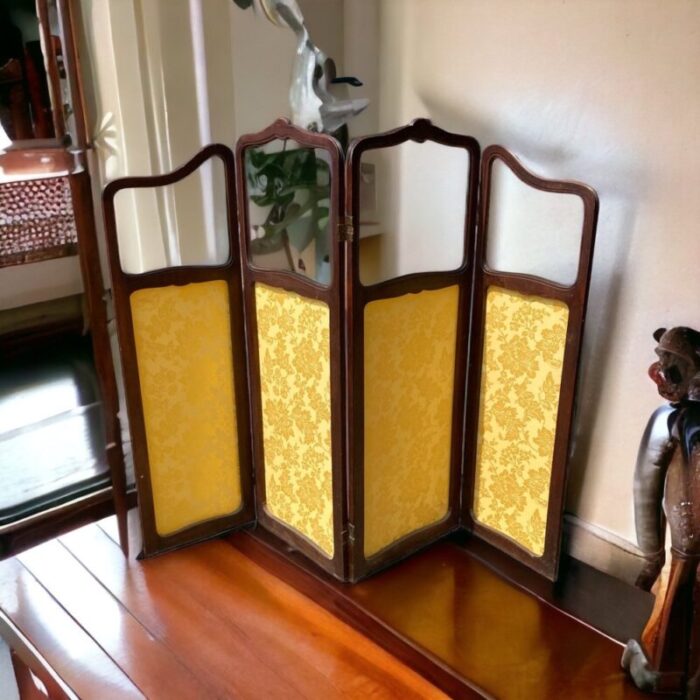 art nouveau four panel screen 2