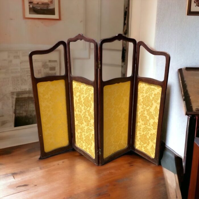 art nouveau four panel screen 3