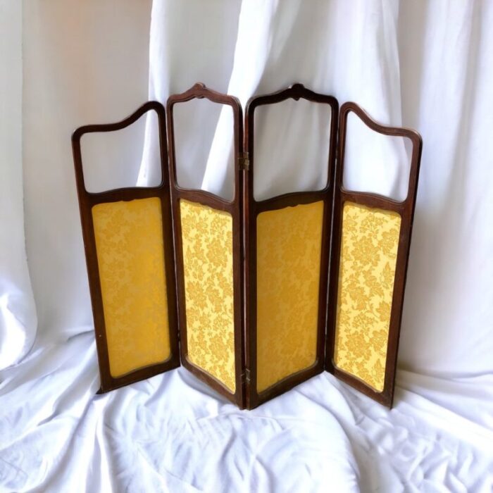 art nouveau four panel screen 4