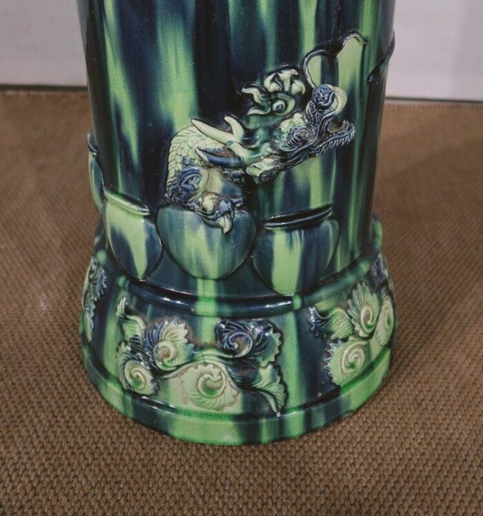 art nouveau roller vase or umbrella stand 1920s 8