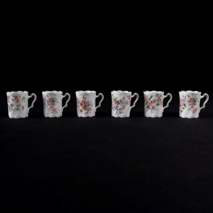 art nouveau sevres porcelain mocha service set of 7 6