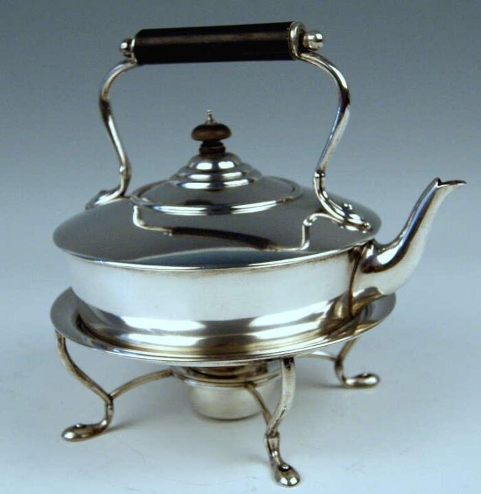 art nouveau sterling silver tea pot from barnard uk london 1895 3