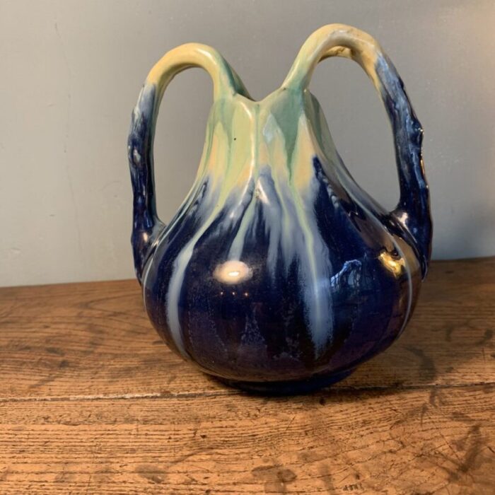 art nouveau vase faiencerie airain thulin 1920s 6