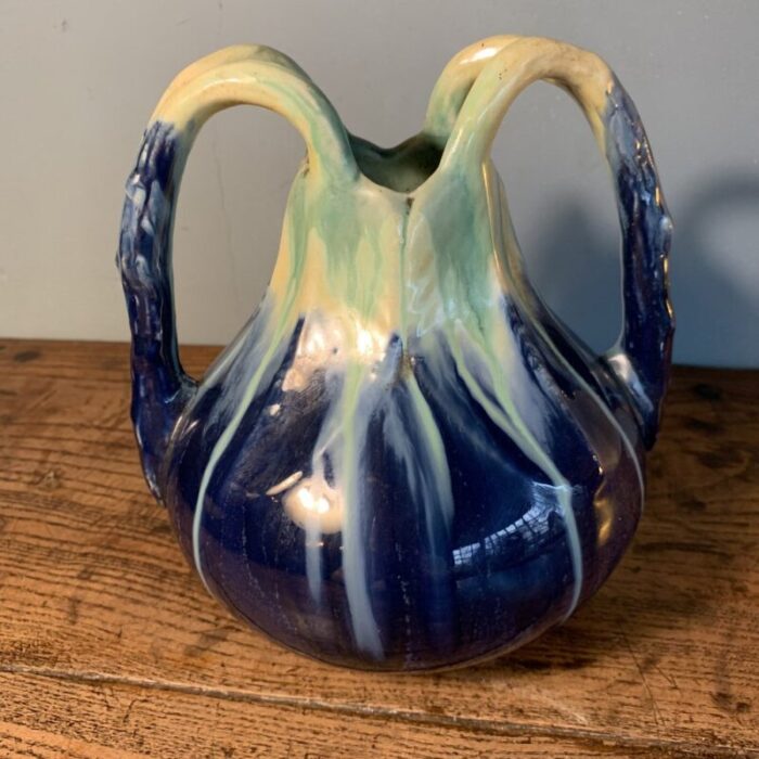 art nouveau vase faiencerie airain thulin 1920s 8