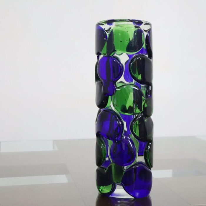 artistic glass vase by jaroslav svoboda 1980 1