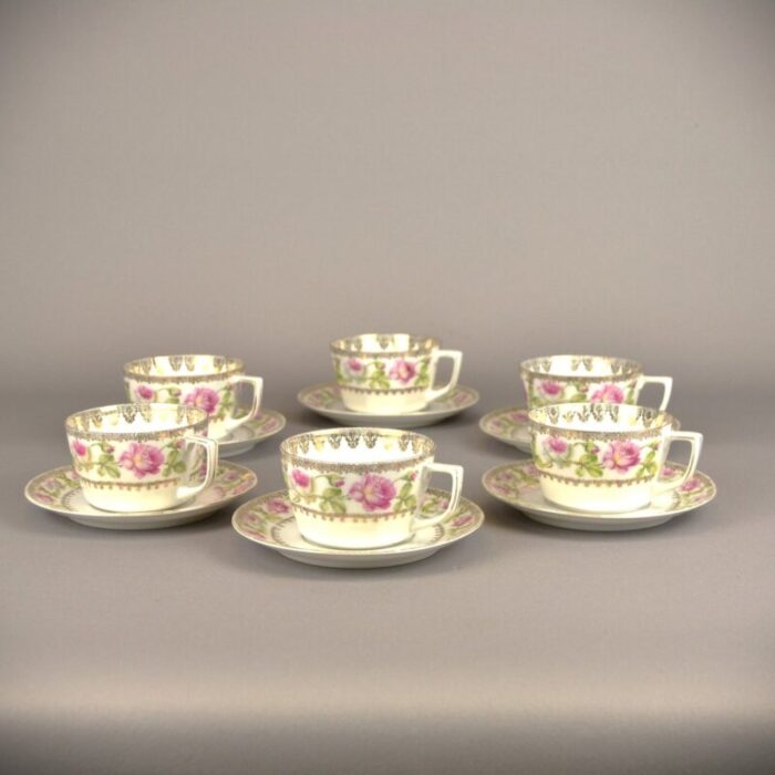 austrian tea set 1890s set of 6 8