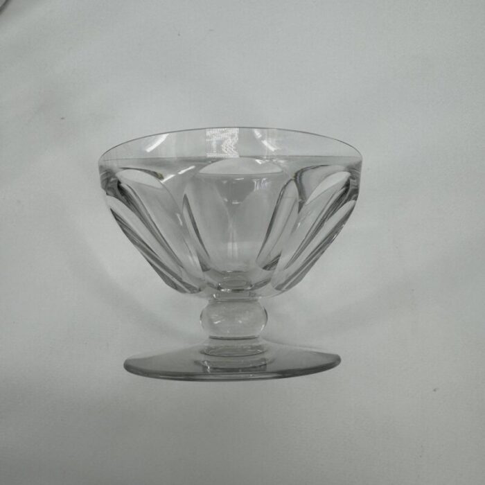 baccarat crystal champagne glasses 1933 set of 8 10