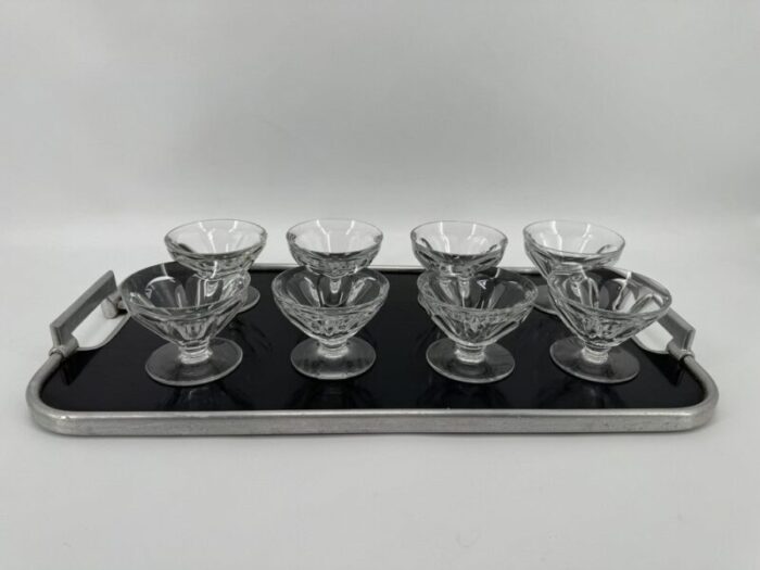 baccarat crystal champagne glasses 1933 set of 8 5