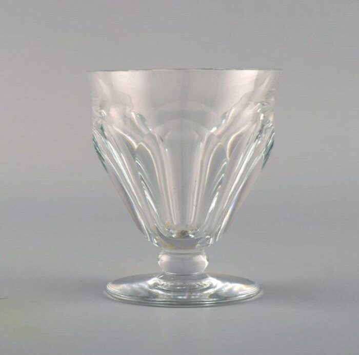 baccarat tallyrand glasses in clear mouth blown crystal glass france set of 7 3