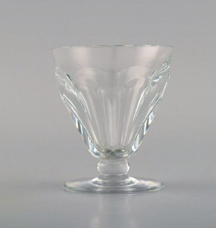 baccarat tallyrand glasses in clear mouth blown crystal glass france set of 7 4 scaled