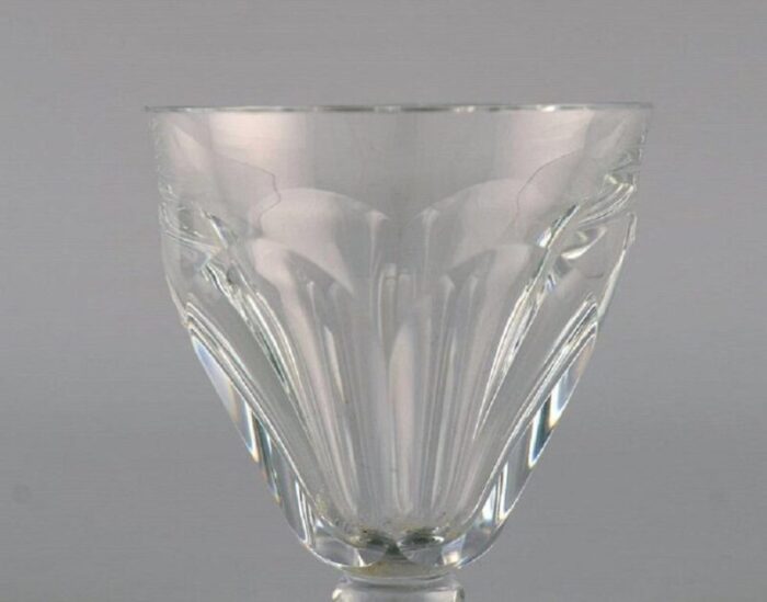 baccarat tallyrand glasses in clear mouth blown crystal glass france set of 7 5