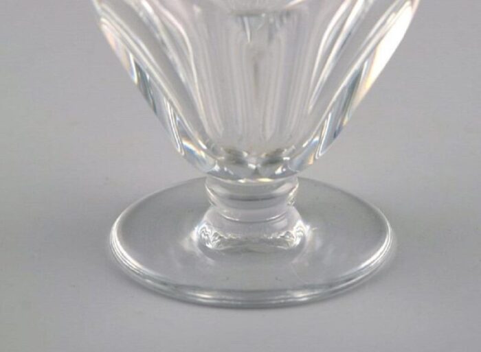 baccarat tallyrand glasses in clear mouth blown crystal glass france set of 7 6