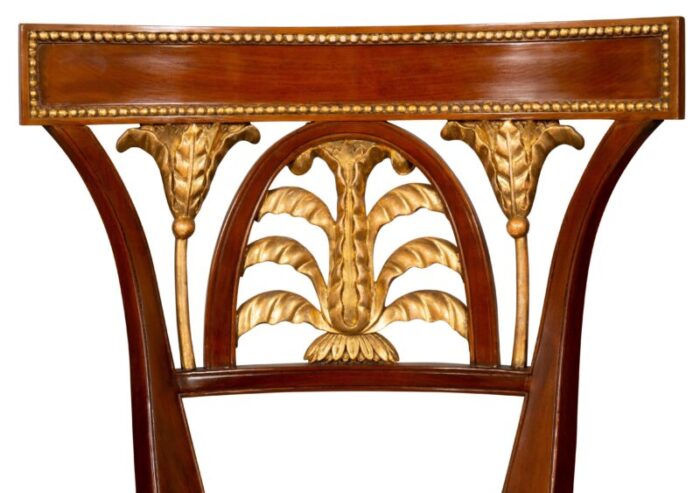 baltic neoclassical mahogany and giltwood dining chairs set of 10 3900