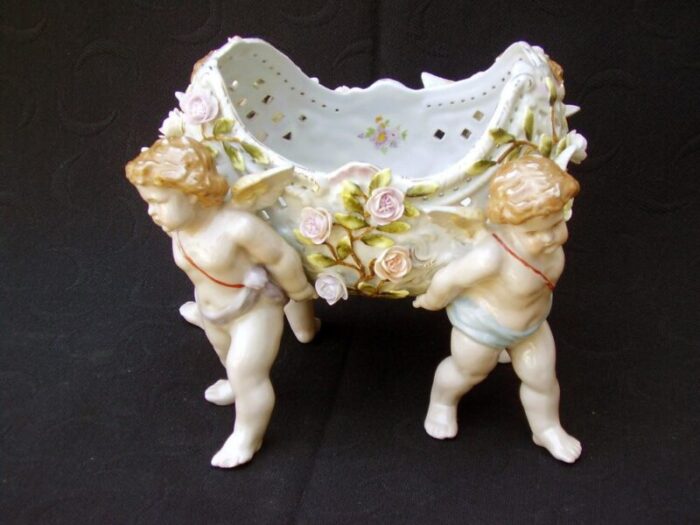 baroque centerpiece with putti wien 1750s 1