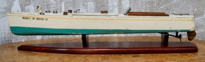 bassett lowke model motor boat by bing british 1932 2