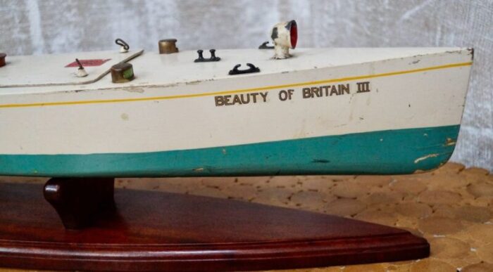 bassett lowke model motor boat by bing british 1932 5