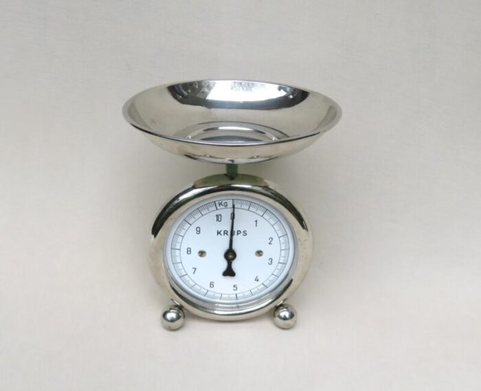 bauhaus chrome plated kitchen scale from krups 2