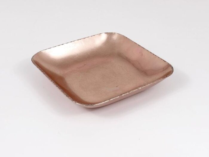 bauhaus square aluminium bowl from zeppelin metall werke germany 1930s 5