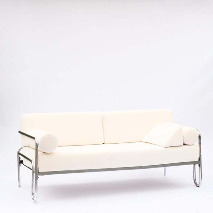 bauhaus tubular steel sofa by robert slezak 1930s 0961