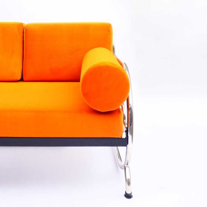 bauhaus tubular steel sofa by robert slezak 1930s 2124