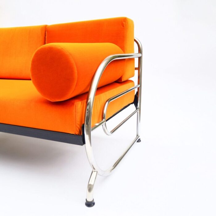 bauhaus tubular steel sofa by robert slezak 1930s 6202