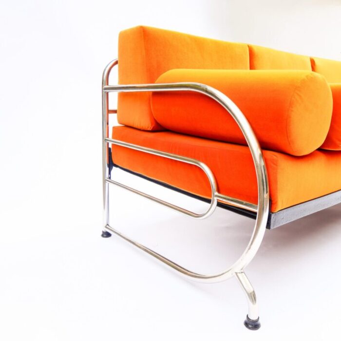 bauhaus tubular steel sofa by robert slezak 1930s 7363