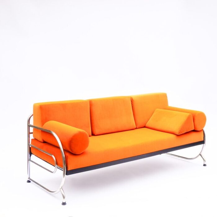 bauhaus tubular steel sofa by robert slezak 1930s 8232