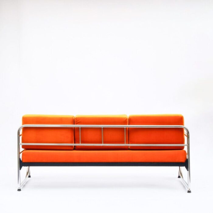 bauhaus tubular steel sofa by robert slezak 1930s 8881