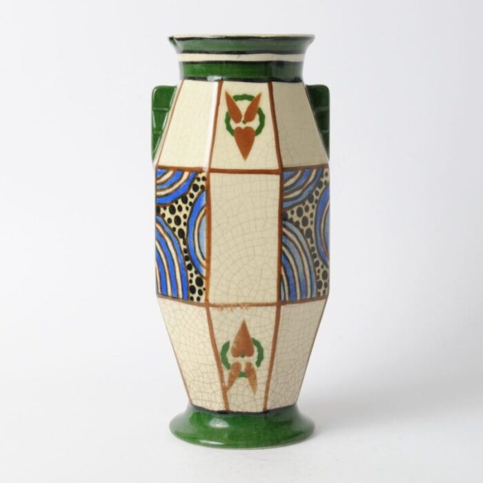 belgian art deco vase from august mouzin cie 1920s 1